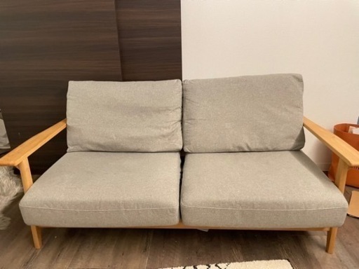 ソファ　2人掛け　2.5人掛け　グレー