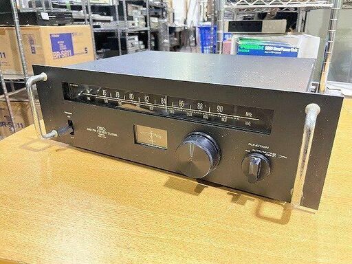 【苫小牧バナナ】OTTO/SANYO PLL回路搭載 ステレオ FM/AMチューナー FMT-401 周波数直線型3連バリコンを採用 通電OK 現状渡し♪