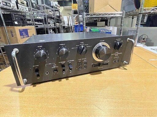 【苫小牧バナナ】OTTO/SANYO ステレオ コントロールアンプ DCC-601 ディテントタイプマスターボリュームを採用 通電OK 現状渡し♪
