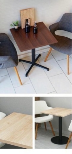 【新品】業務用カフェテーブル3台あります。1台14,000円で‼️頑丈なインダストリアルデザインブルックリン