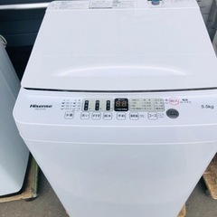 配送可能 ハイセンス 5．5kg全自動洗濯機 オリジナル 白 HW-E5504
