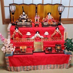 【無料】雛人形　3段飾り　雛飾り　吉徳　ただ　中古