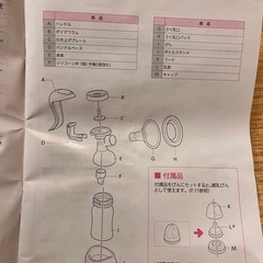 ピジョンさく乳機(手動)セット、乳頭保護器、フリーザーパック、哺乳瓶消毒器、母乳パッドの画像