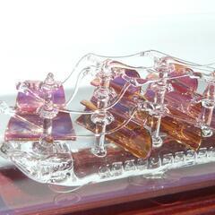 ボトルシップ　Tea Clipper　1845　ガラス細工　イギリス製ウイスキーの画像