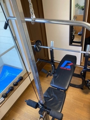 【期間限定大特価！！】ベンチプレス　プレート付き40kg ファイティングロード