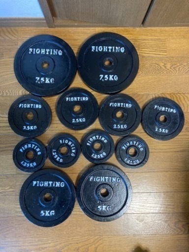 【期間限定大特価！！】ベンチプレス　プレート付き40kg ファイティングロード