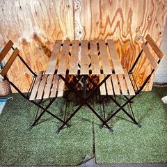 ③11406　IKEA テーブル 椅子セット  椅子390・40...
