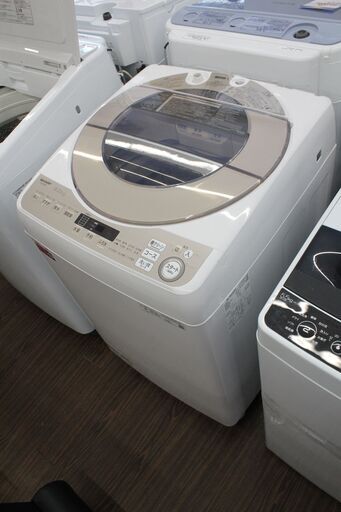 札幌 引き取り ☆ SHARP/シャープ 全自動電気洗濯機 ES-KSV9F 2021年製 9.0kgモデル 洗濯 脱水 オシャレ着洗い  新生活 引越し 一人暮らし 生活家電