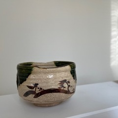 織部焼　椀　骨董品　美術品の画像