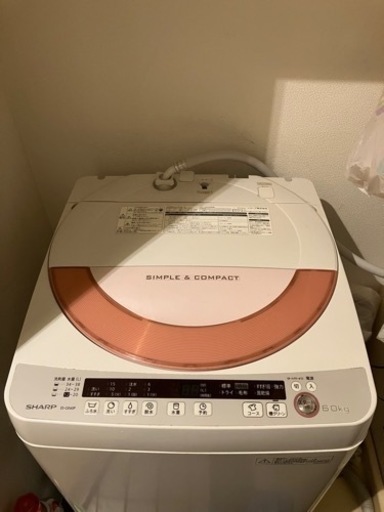 SHARP 6kg 洗濯機