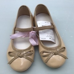 子供靴　キッズ　フラットシューズ　エナメル　15.0㎝の画像