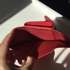 財布　レディース　オリーブデオリーブ　赤　レッド　の画像