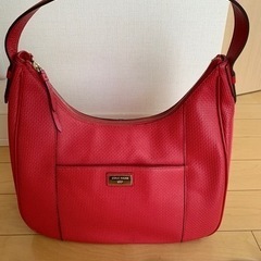 49,000円のお品美品⭐︎COLE HAAN 赤ハンドバッグ