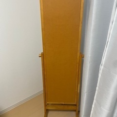 全身鏡　スタンドミラー　木目調の画像