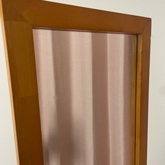 全身鏡　スタンドミラー　木目調の画像