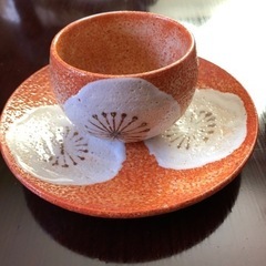 しの焼き　湯呑み茶碗　2客の画像