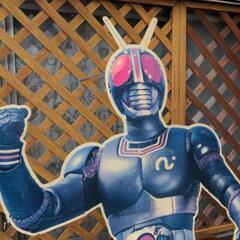 当時物　仮面ライダーブラック　等身大パネルの画像