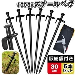 ペグ スチールペグ 6本セット キャンプ アウトドア 登山