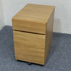 MUJI/無印良品 PCデスク デスクキャビネット チェア 3点セット 無垢材