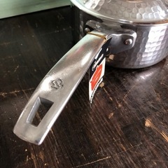 未使用品　打出鍋　片手鍋　ダイヤモンド　18cm   料理　調理　コック　お買得‼︎の画像