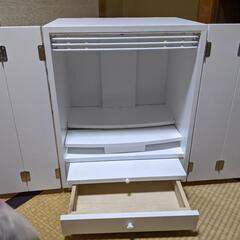 天然木欄間・タモ調モダン仏壇【初音（はつね）】　LED照明付き　白（ホワイト）【代理出品】の画像