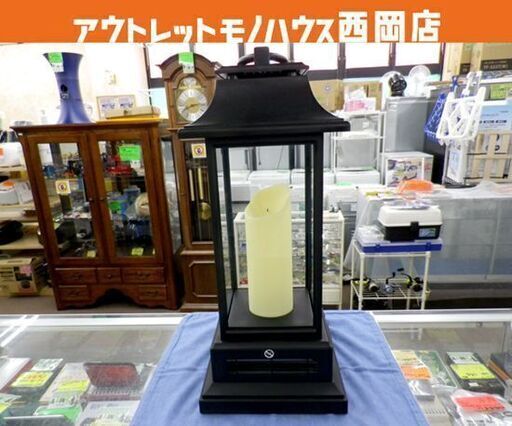 QVCジャパン 電気温風機 10ILH110-02 リモコン付き ライト付き温風機 インテリア 照明 暖房器具 ロウソク 西岡店