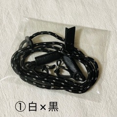 パラコード ネックストラップ ストラップホルダー クリアホルダーカード付の画像