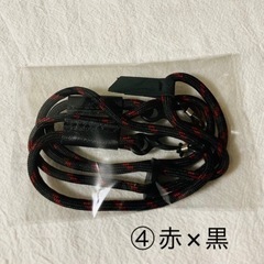 パラコード ネックストラップ ストラップホルダー クリアホルダーカード付の画像