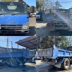 いすゞ ELF ３t積載 ダンプ 14万km 6MT 2013年 原動機型式:4JJ1 TKG-NKR85AD 茨城県つくば市の画像