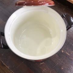 未使用品　ホウロウ鍋　show pans   22cm   5.9ℓ   レトロ　人気商品　おすすめ‼︎   現品限りの画像