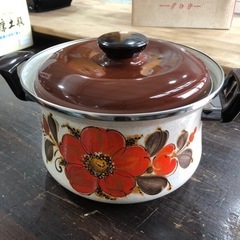 未使用品　ホウロウ鍋　show pans   22cm   5....