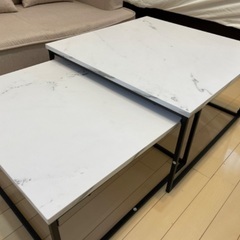 LOWYA [Mサイズ] リビングテーブル ローテーブル ネストテーブル