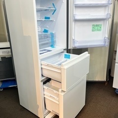 【配送・設置無料】★2022年製・美品★ 三菱/MITSUBISHI【 幅60cm 330L 3ドア冷蔵庫 3ドア /右開きタイプ 】MR-C33H-W ホワイトの画像