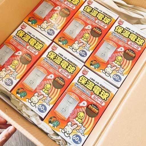 マルカン 保温電球 カバー付　60W 6個セット