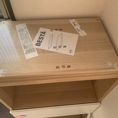 お譲り先決まりました　IKEA 食器棚　レンジ台　キチン収納　無料　あげますの画像