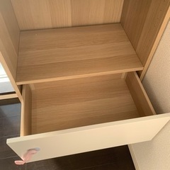 お譲り先決まりました　IKEA 食器棚　レンジ台　キチン収納　無料　あげますの画像