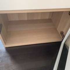 お譲り先決まりました　IKEA 食器棚　レンジ台　キチン収納　無料　あげますの画像