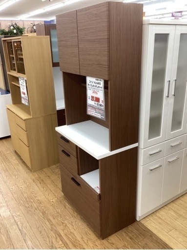 KA-81【新入荷リサイクル品】ニトリ　ソレル80 オープンキッチンボード　ブラウン