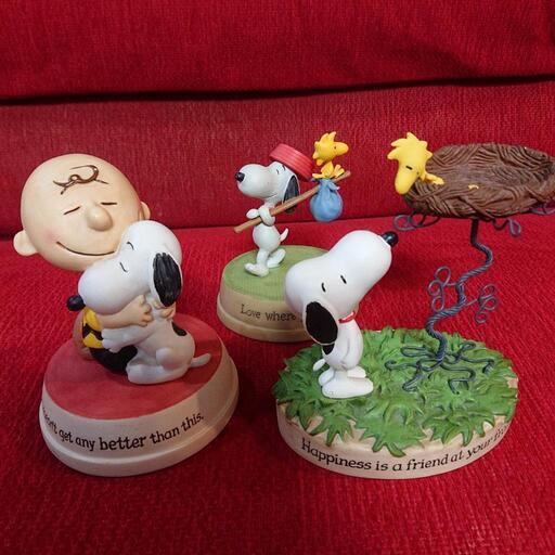 SNOOPY   PEANUTS  GALLERT 置物  3体セット