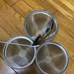 ザル3サイズセットとおたまの画像