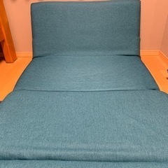 【限定】ソファーベッド　（ブルー）の画像