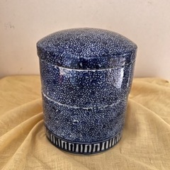 昭和レトロ 小鉢 二段重 蓋付き 陶器