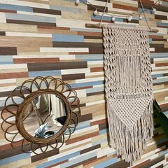 N-15 ウォールミラー、タペストリー、グリーン