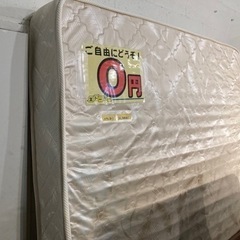 【マットレスのみ、ダブルベッドサイズ】クリーニング済　配達可能　管理番号52601の画像