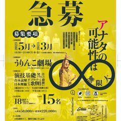 劇団うりんこ付属演劇研究所第44期生募集の画像
