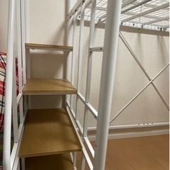 美品☆階段付きロフトベッドの画像