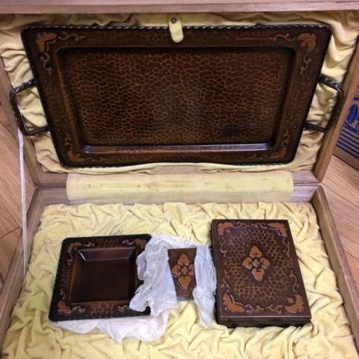 銅製タバコ盆セット