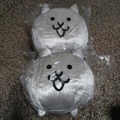 [売切]にゃんこ大戦争BIGぬいぐるみメタルネコ2個セット