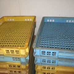 ☆深さ５ｃｍのみになりました☆無料☆浅いメッシュコンテナ　浅かご　仕分け　分別　天日干し☆大量にあります☆の画像