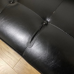 カリモク60 Kチェア2シーター スタンダードブラック ソファーの画像